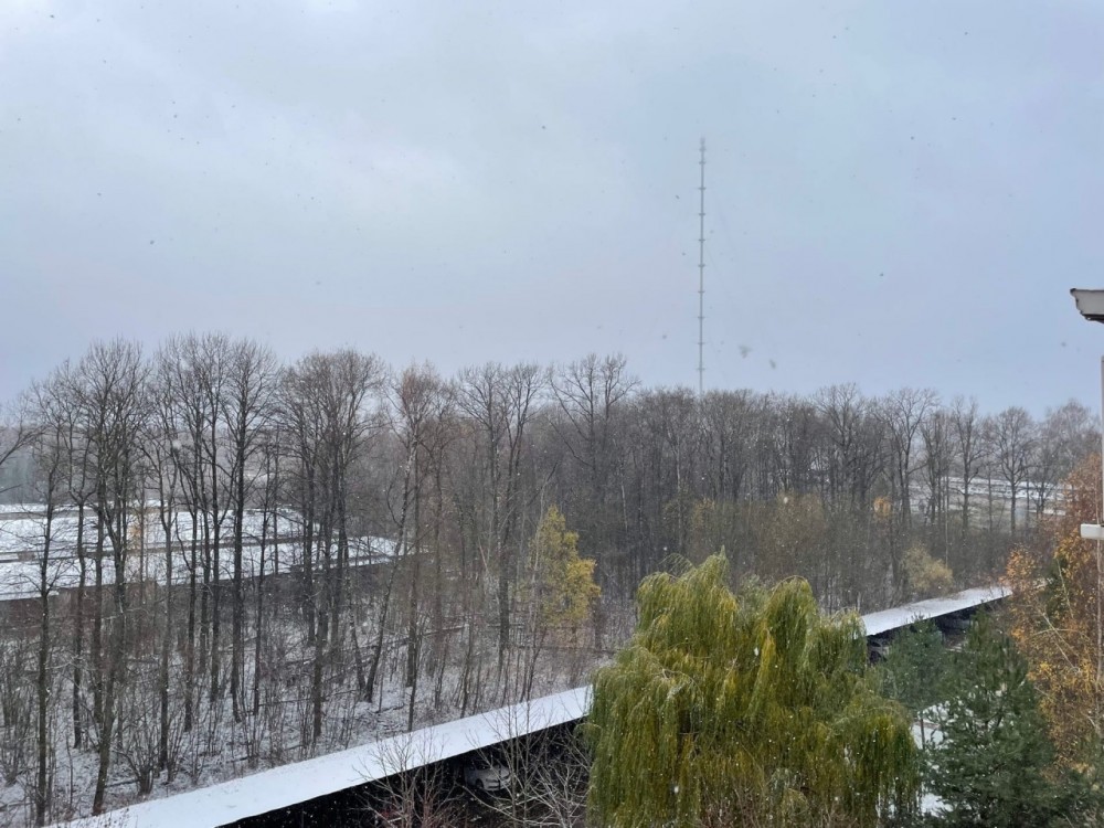 В Обнинск пришел первый снег