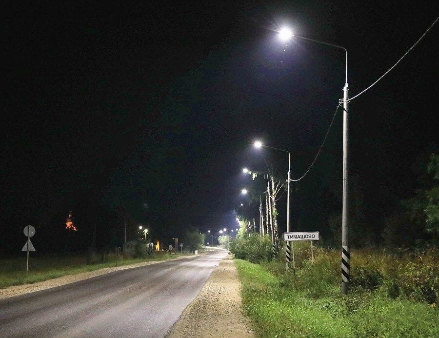 Власти совхоза в Калужской области сами доделают освещение, с которым не справился подрядчик
