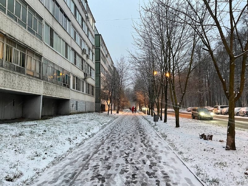 В Обнинске выпал первый снег: как жители встретили зиму