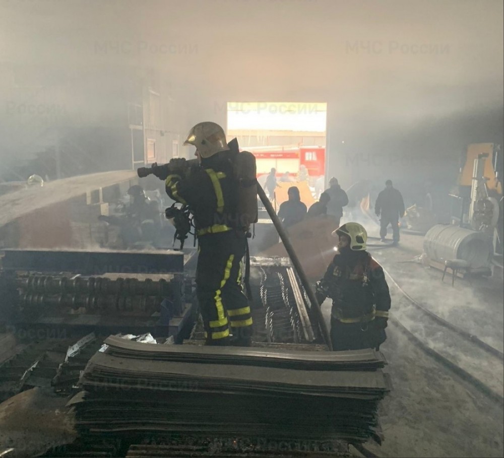 На складе под Боровском случился пожар