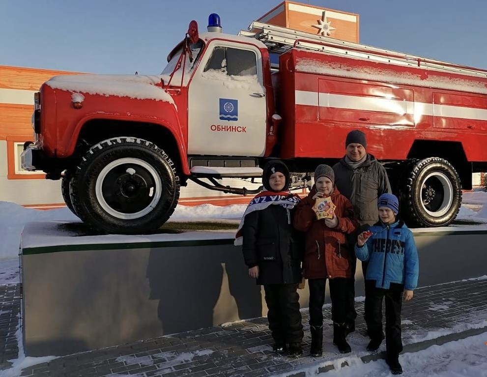 В Обнинске детям устроили экскурсию в пожарную часть 