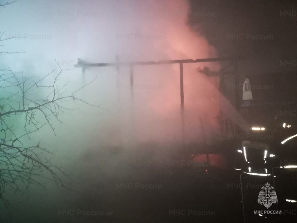 Дом сгорел в Малоярославецком районе