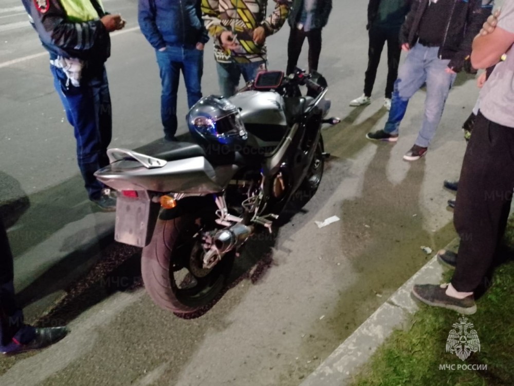 В Обнинске мотоциклист сбил пешехода и скрылся с места аварии