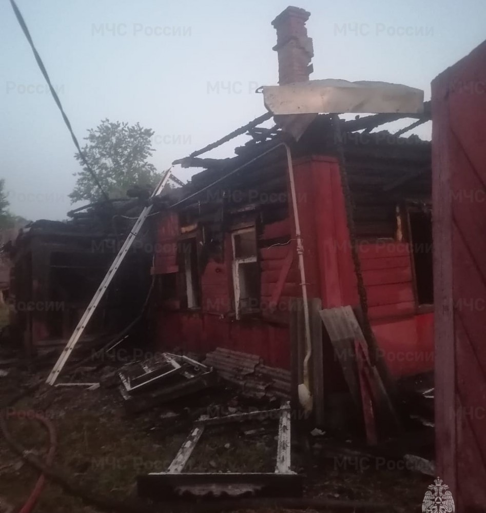 Человек пострадал при пожаре в Малоярославецком районе