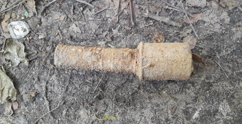 В 500 метрах от деревни Жуковского района нашли гранату времен ВОВ