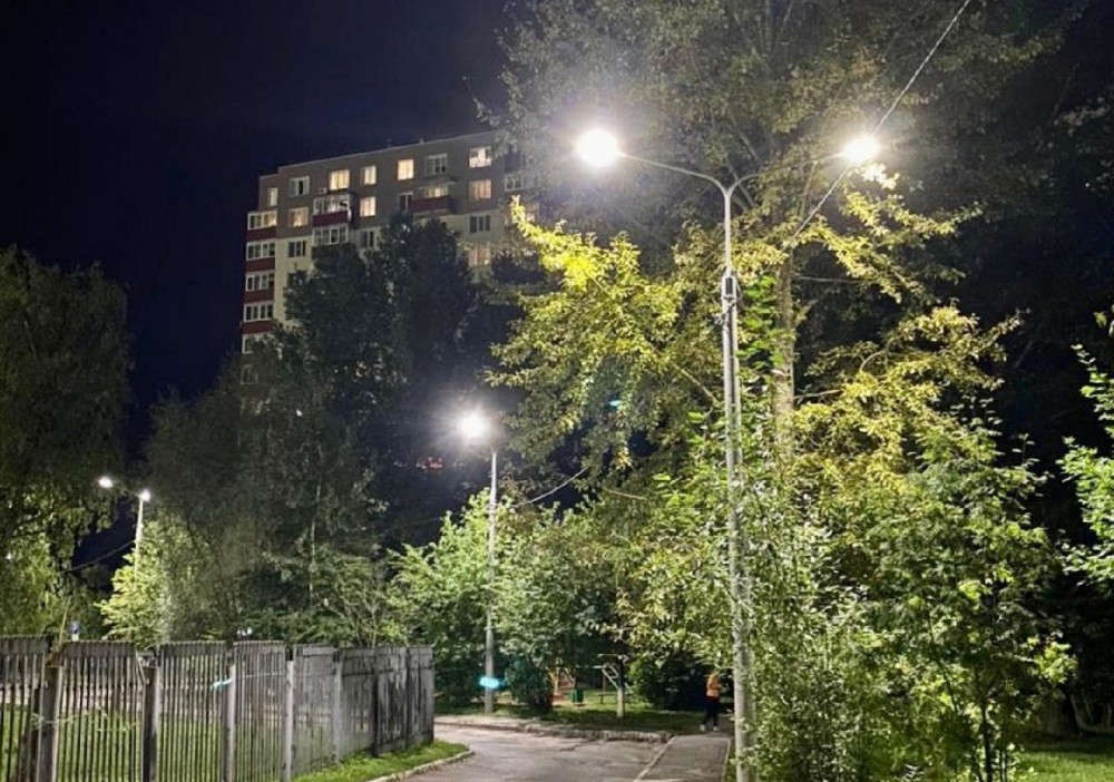 В Обнинске установили освещение на улице Шацкого