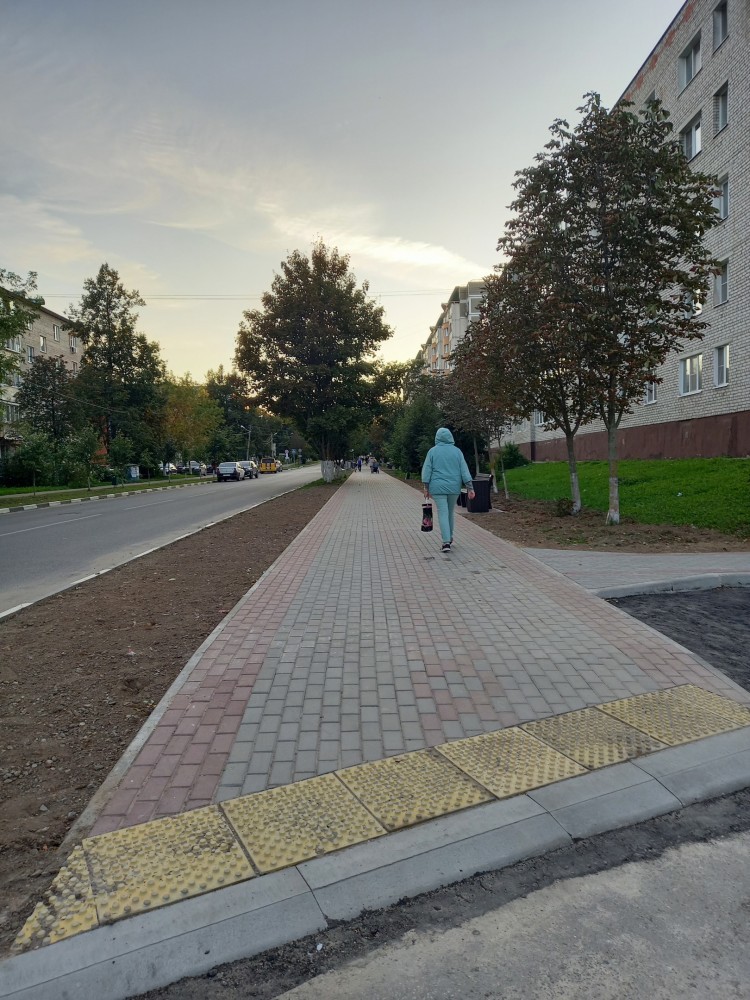 В Балабаново исправят недочеты на новом тротуаре