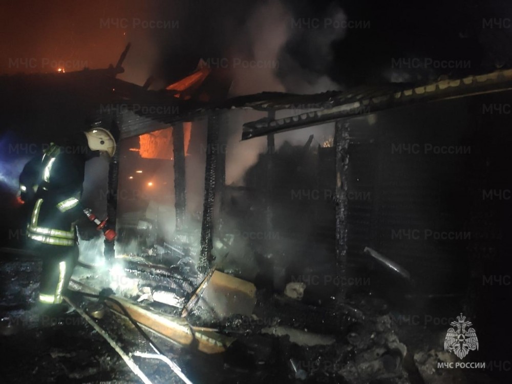 Дача сгорела в Калужской области