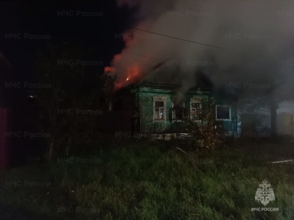 В Малоярославце сгорел жилой дом