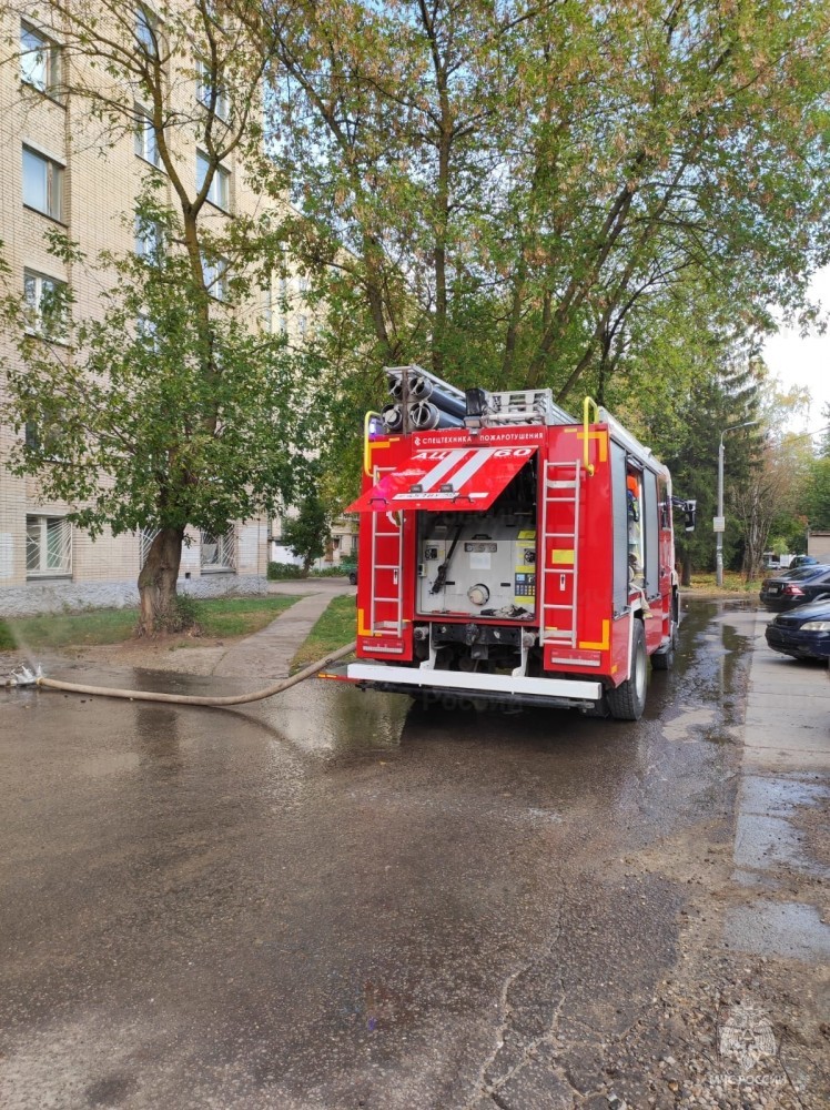 В Обнинске сгорел балкон жилого дома