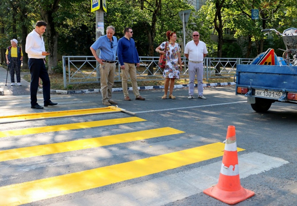 В Обнинске к 1 сентября обновят все пешеходные переходы вблизи школ 