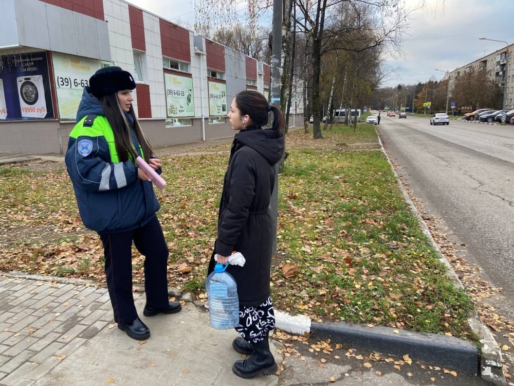 В Обнинске провели профилактические беседы с пешеходами