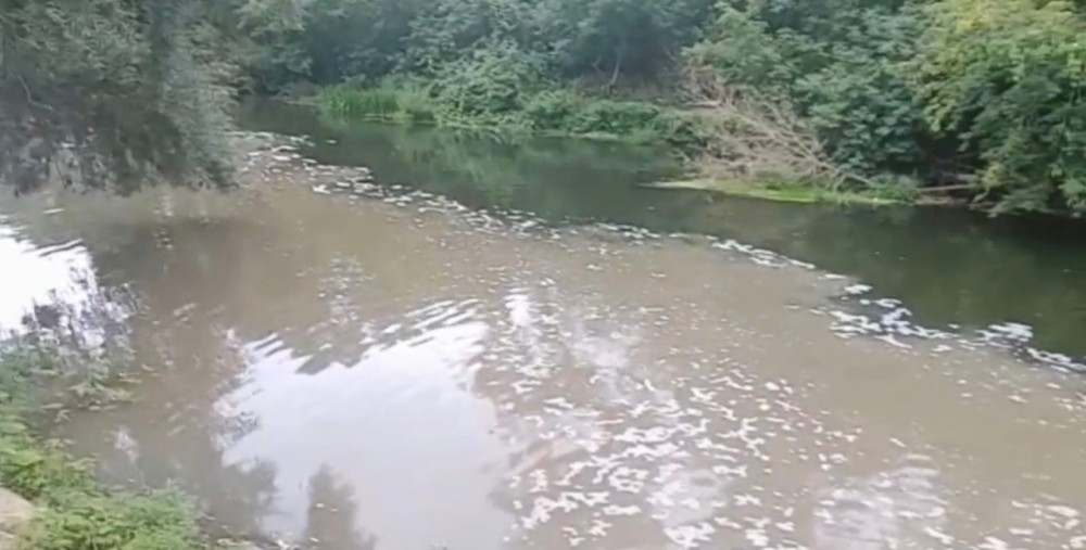 Жители Обнинска сняли на видео сброс нечистот в реку Протву