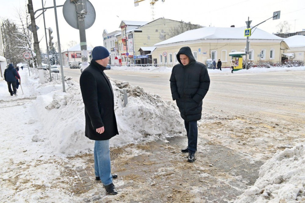 В Малоярославце чиновники остались довольны уборкой города от снега