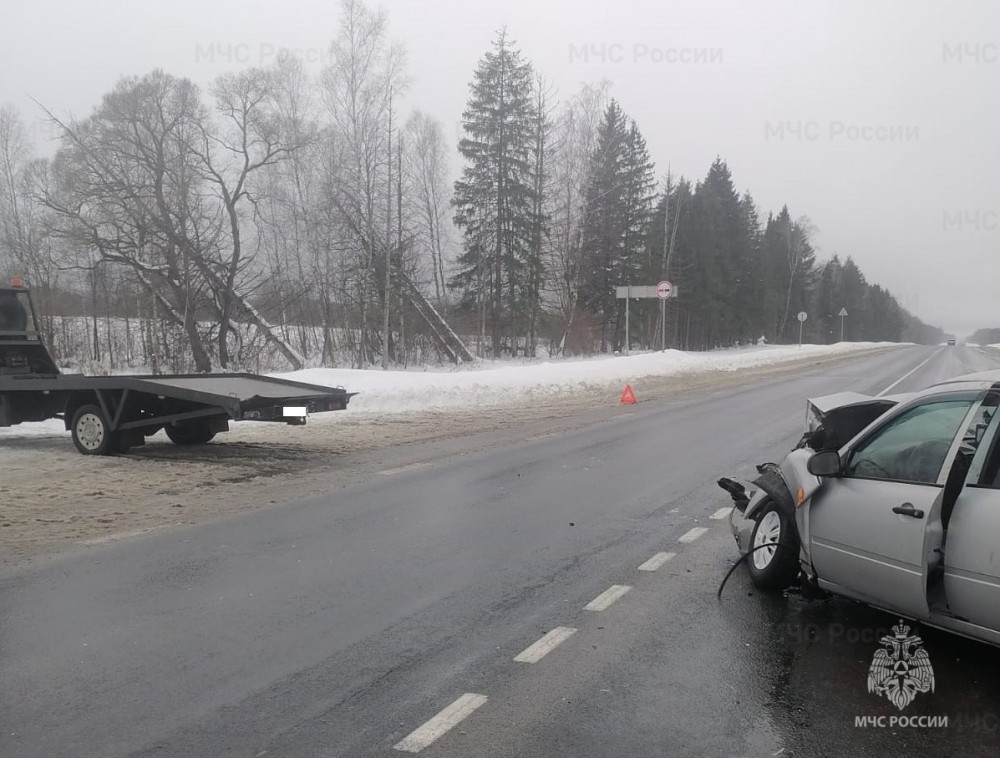 Две машины разбились на трассе в Калужской области
