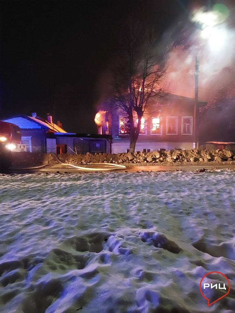 В Боровске сгорел жилой дом
