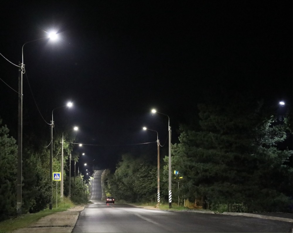 На дороге Малоярославец – Боровск появилось освещение 