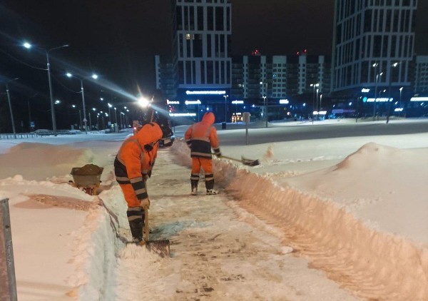 В Обнинске за сутки выпало 20 сантиметров снега
