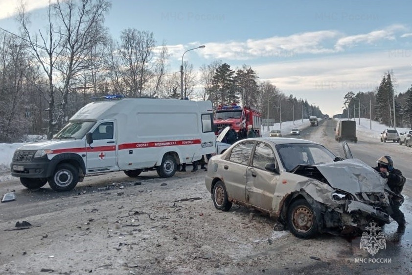 Два человека пострадали в ДТП на трассе в Калужской области